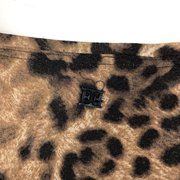 Escada leopard print quarter sleeve top size L - Picture 7 of 7